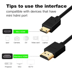 Cabo Mini HDMI 5 metros