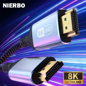 Cabo HDMI 2.1 Cabo HDMI 8K 60Hz 4K 120Hz 48Gbps EARC ARC HDCP 2 metros